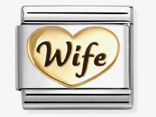 Nomination Classic Symbols Wife Heart Charm 03028582