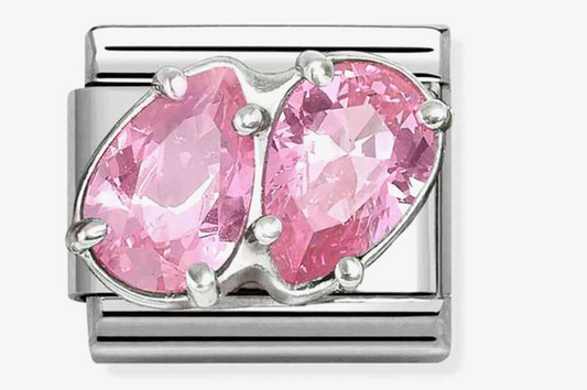 Nomination Classic Double Pink Teardrop Charm 33032910