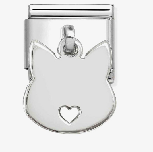 Nomination Classic Plates Cat Dropper Charm 33180115