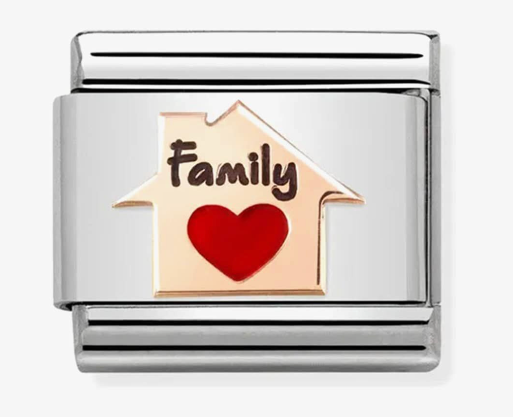 Nomination Classic Composable Family Heart House Charm 43020211