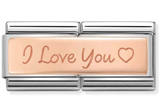Nomination Classic Rose Gold 'I LOVE YOU' Charm 43071004