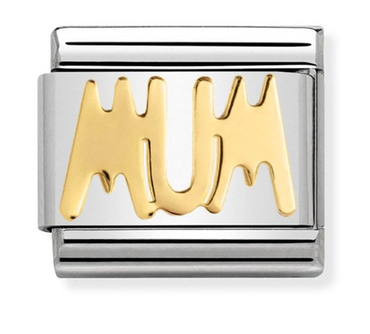 Nomination Classic Gold 'Mum' Charm 03010714