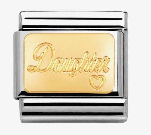 Nomination Classic Gold Family Daughter Charm 03012125