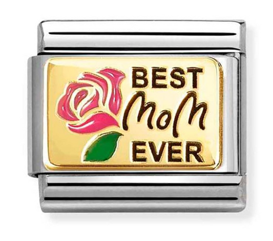 Nomination Classic Gold Best Mom Ever Charm 03028914