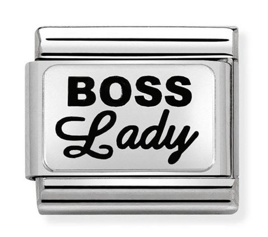 Nomination Classic Silvershine 'BOSS LADY' Charm 33010935