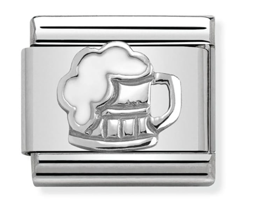 Nomination Classic Silvershine Pint Of Beer Charm 33020234
