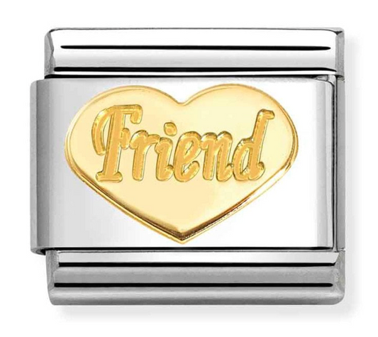 Nomination Classic Gold Friend Heart Charm 03016276