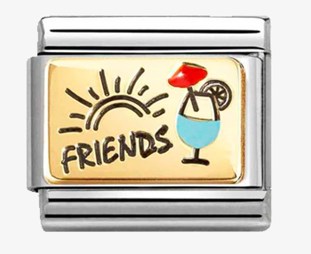 Nomination Classic Gold Friends & Cocktails Charm 03028908
