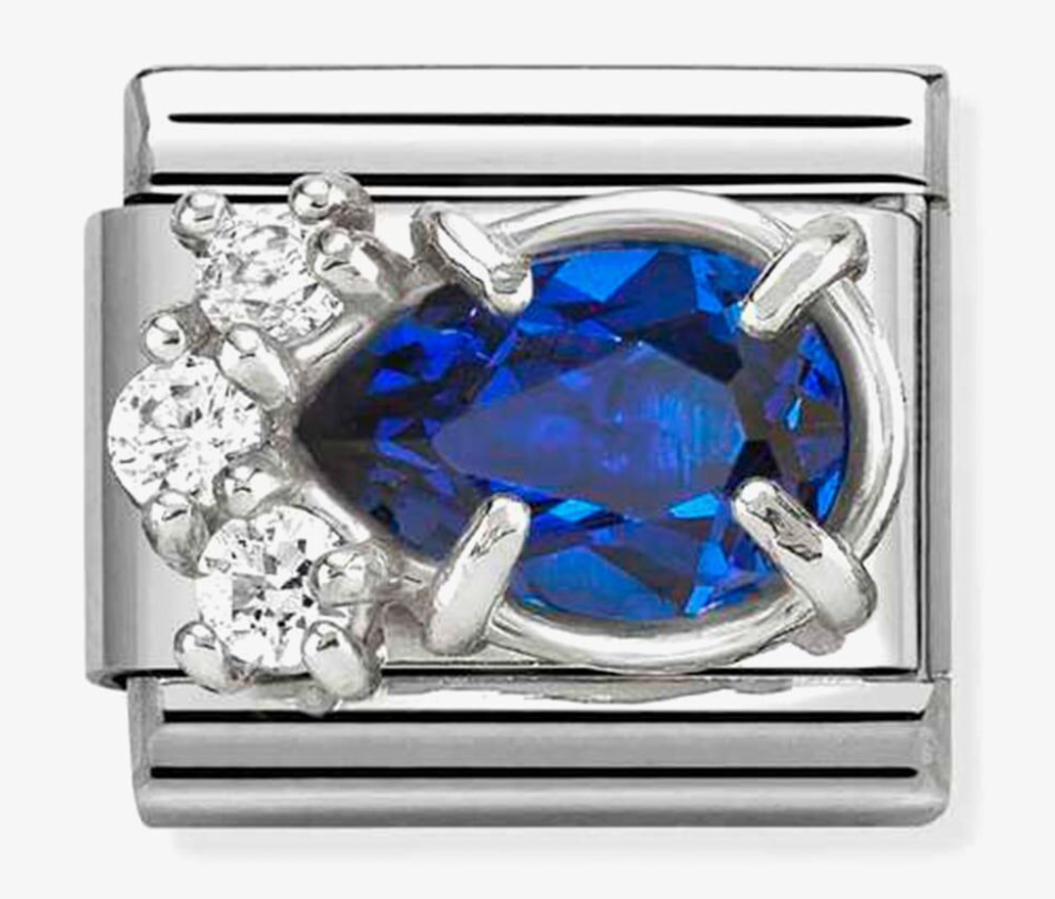 Nomination Classic Blue Cubic Zirconia Teardrop Charm 33032906