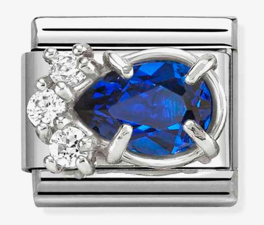 Nomination Classic Blue Cubic Zirconia Teardrop Charm 33032906