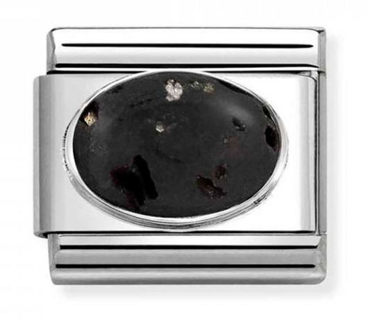 Nomination Classic Silvershine Lava Stone Charm 33051043