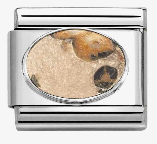 Nomination Classic Matte Leopard Jasper Stone Charm 33051046