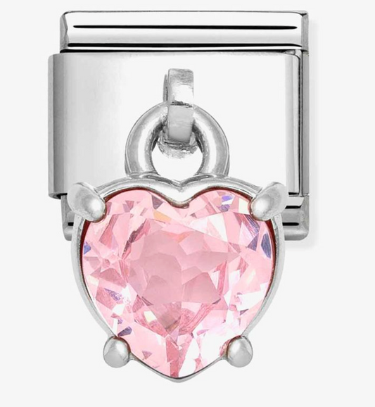 Nomination Classic Pink Heart Dangle Charm 33181214