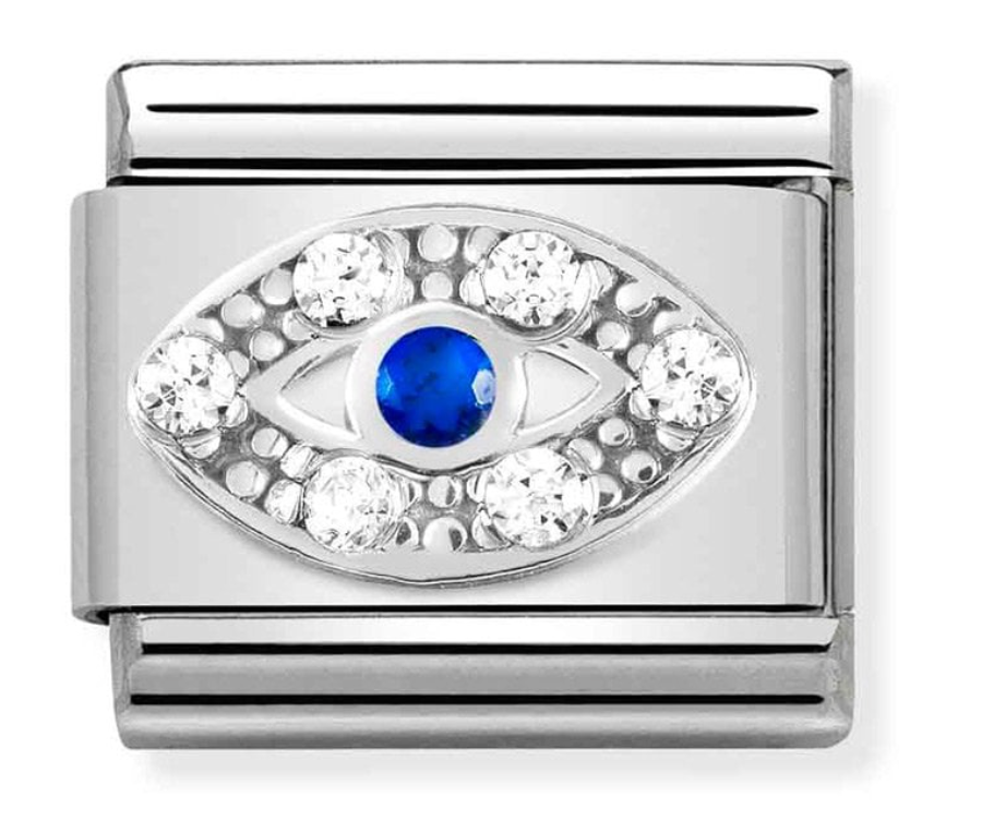 Nomination Classic Silvershine CZ Greek Eye Charm 33030443