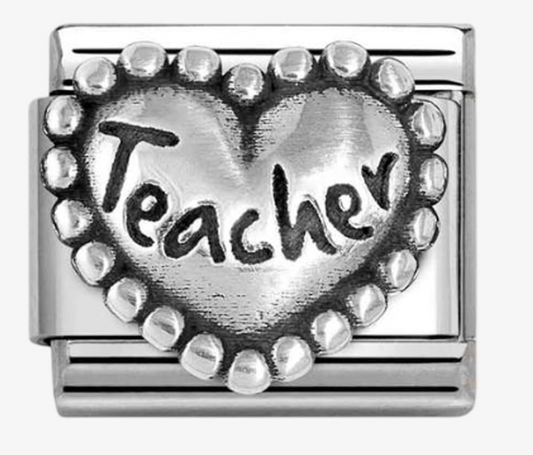 Nomination Classic Teacher Bead Heart Charm 03010189