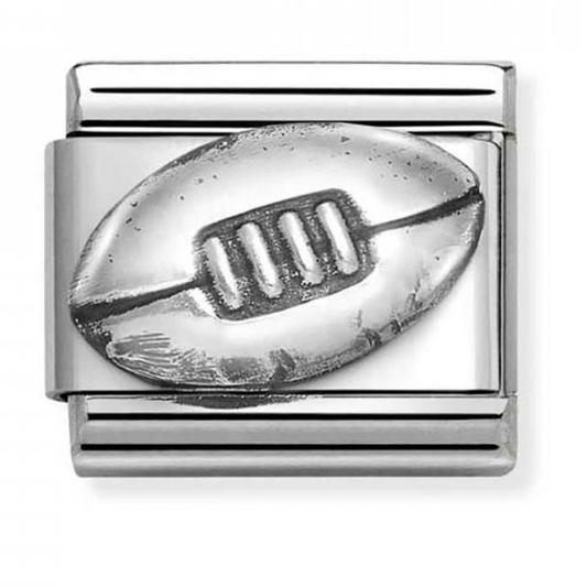 Nomination Classic Silvershine Rugby Ball Charm 33010172