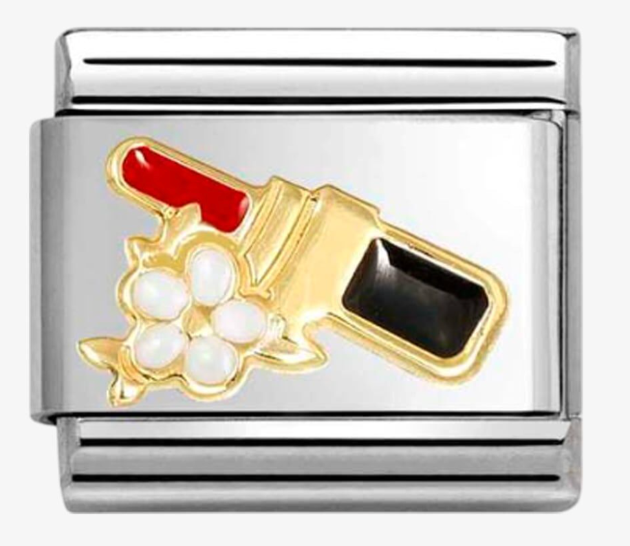 Nomination Classic Gold Lipstick Flower Charm 03027296