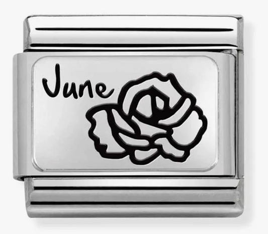 Nomination Classic Silver June Rose Flower Charm 33011218
