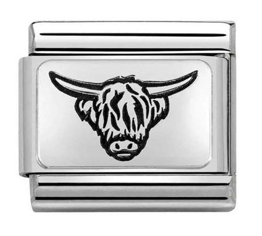 Nomination Classic Silvershine Cow Charm 33011135