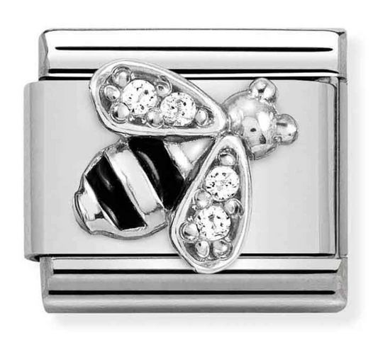 Nomination Classic Silvershine Sparkly Bumblebee Charm 33032102