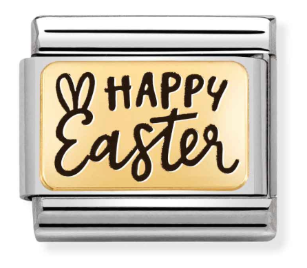 Nomination Gold Happy Easter Plate Charm 03016632