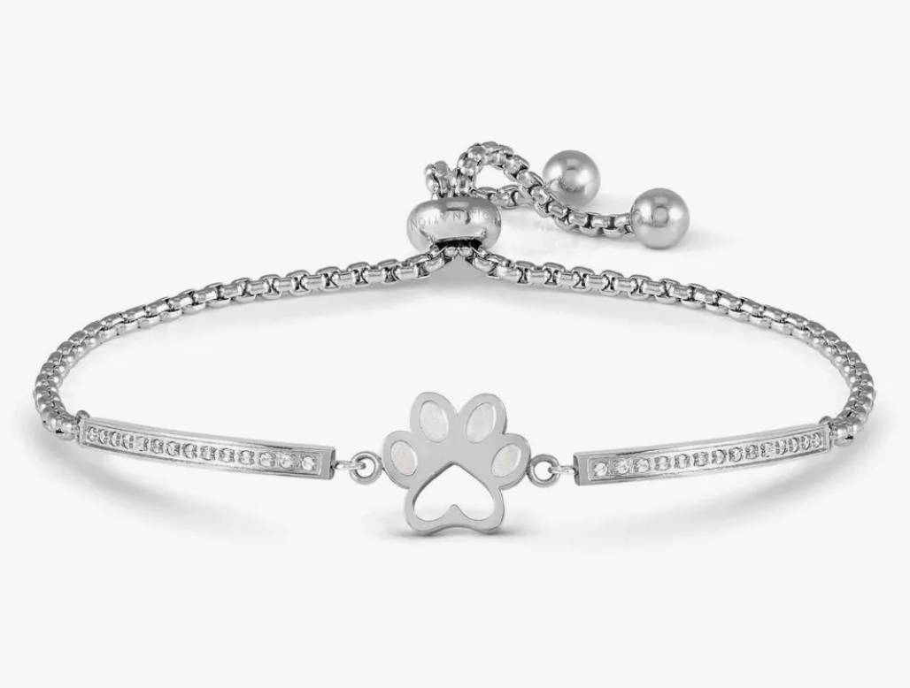 Nomination Milleluci Stainless Steel & Zirconia Dog Pawprint Bracelet