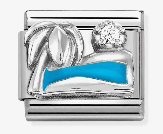 Nomination Classic Silver Palm Tree with Sea Charm 33030519