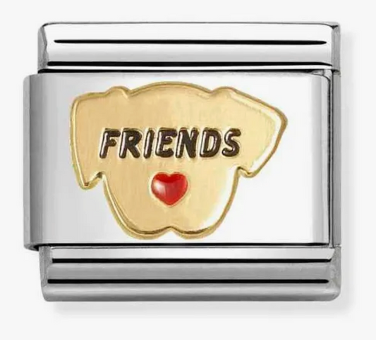 Nomination Classic Gold Dog Friends Charm 03028569