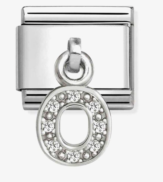 Nomination Classic Silvershine Sparkling Letter O Charm 33181815