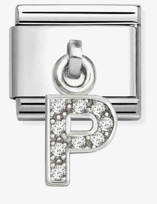 Nomination Classic Silvershine Sparkling Letter P Charm 33181816