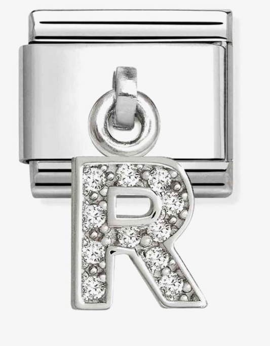 Nomination Classic Silvershine Sparkling Letter R Charm 33181818