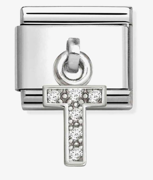 Nomination Classic Silvershine Sparkling Letter T Charm 33181820