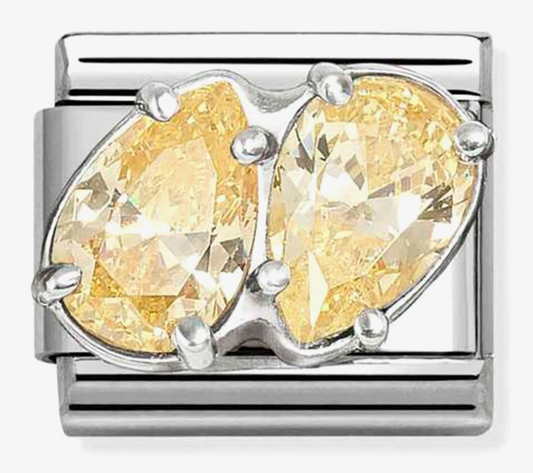 Nomination Classic Double Yellow Teardrop Charm 33032915