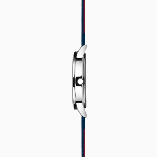 Sekonda Nordic Ladies Watch with Silver Case & Blue Leather Strap 40484