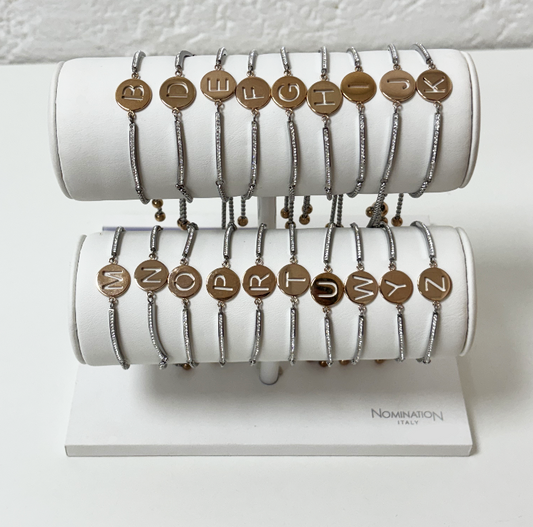 Nomination Milleluci Two Tone Initial Toggle Bracelet