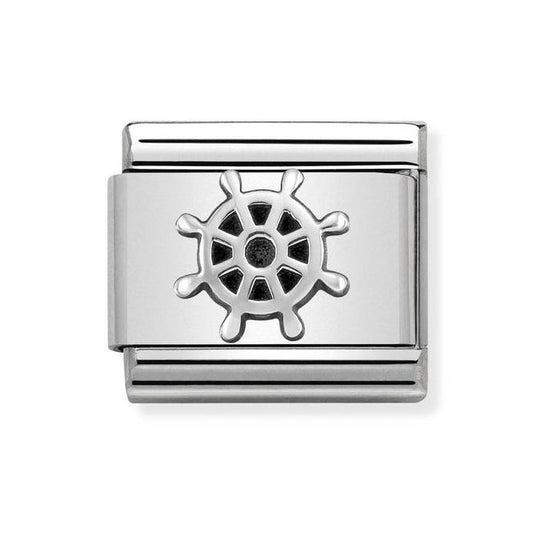 Nomination Classic Silver Boat Wheel Sport Charm Link 33010126