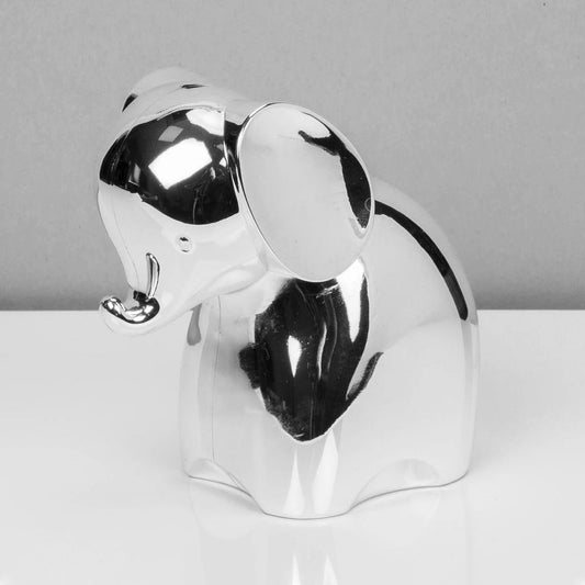 BAMBINO SILVER PLATED ELEPHANT MONEY BOX