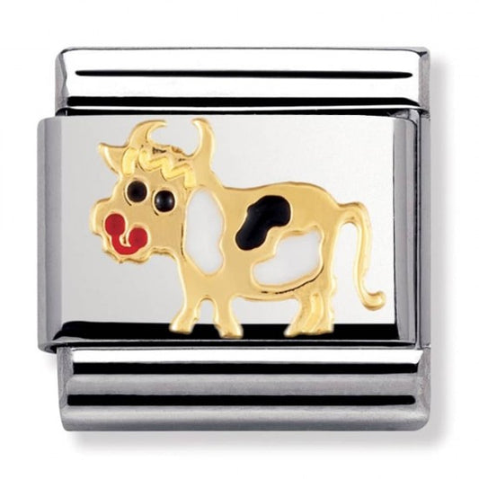 Nomination Classic Gold Cow Animal Charm Link 03021204