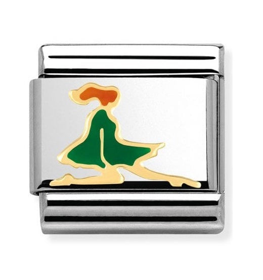 Nomination Classic Gold Irish Dancer Sport Charm Link 03025012