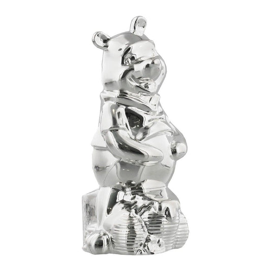 DISNEY WINNIE THE POOH SILVER PLATED MONEY BOX