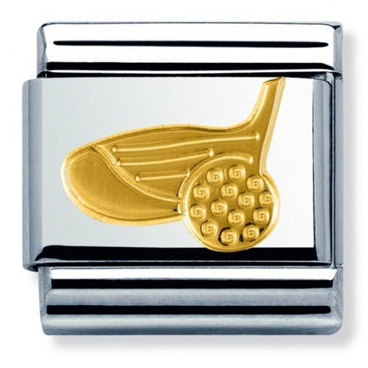 Nomination Classic Gold Golf Sport Charm Link 03010624