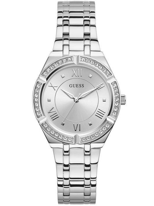 Guess Watch Cosmo W0033L1 Polished Silver Case With Crystal Dial