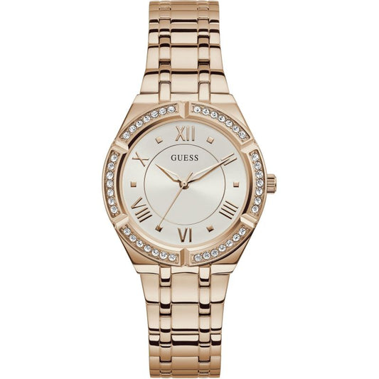 Guess Watch Cosmo W0033L3 Polished RG Case With Crystal Dial