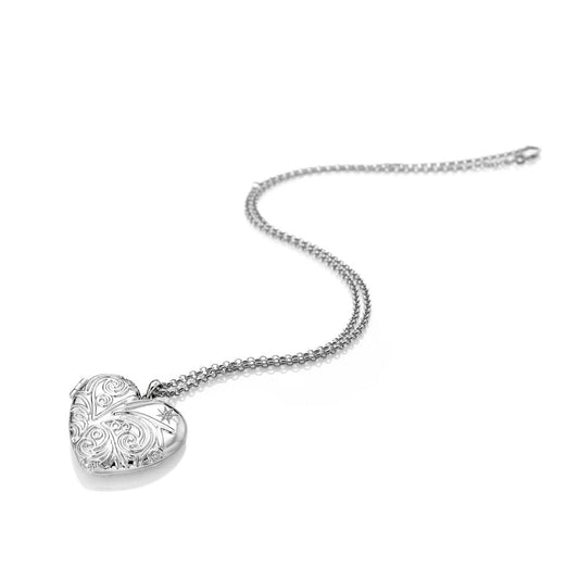 Hot Diamonds Engraved Heart Locket DP772