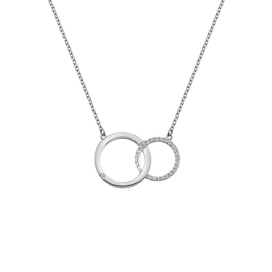 Hot Diamonds Sterling Silver Bliss Interlocking Circles Pendant DN127 Ladies Gift