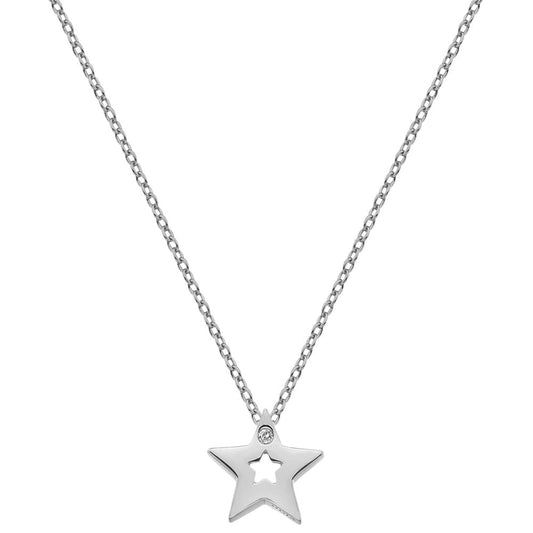 Hot Diamonds Sterling Silver Diamond Star Pendant DE722 Ladies Gift
