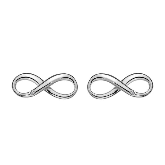 Hot Diamonds Sterling Silver Infinity Earrings DE390 Ladies Gift
