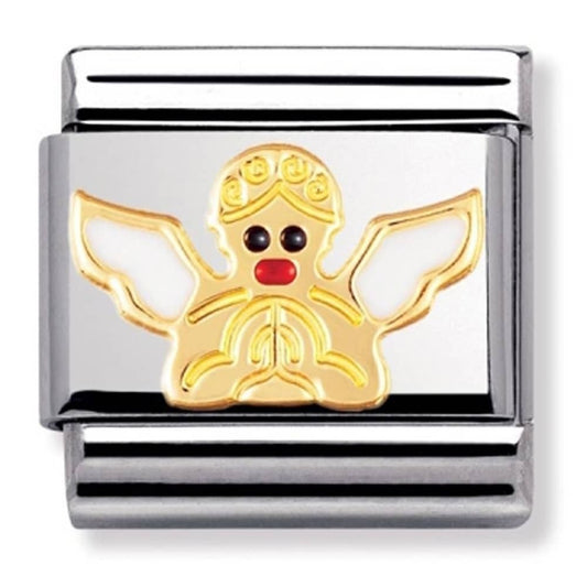 Nomination Classic Gold Angel with Enamel Charm Link 03022516
