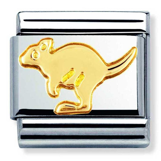 Nomination Classic Gold Animal Kangaroo Charm Link 03011205