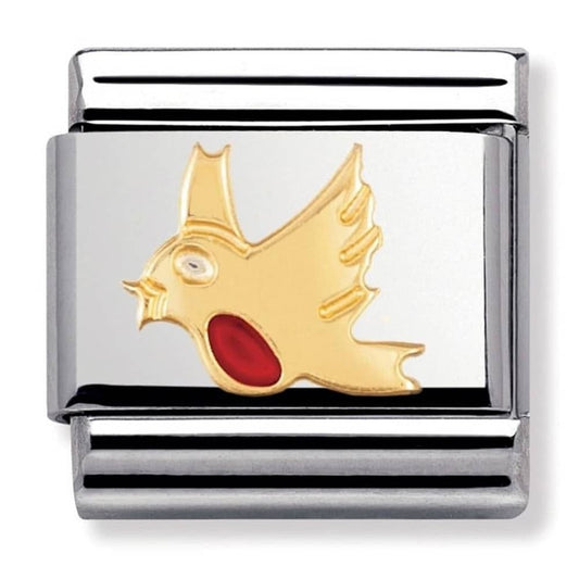 Nomination Classic Gold Robin Animal Charm Link 03021106
